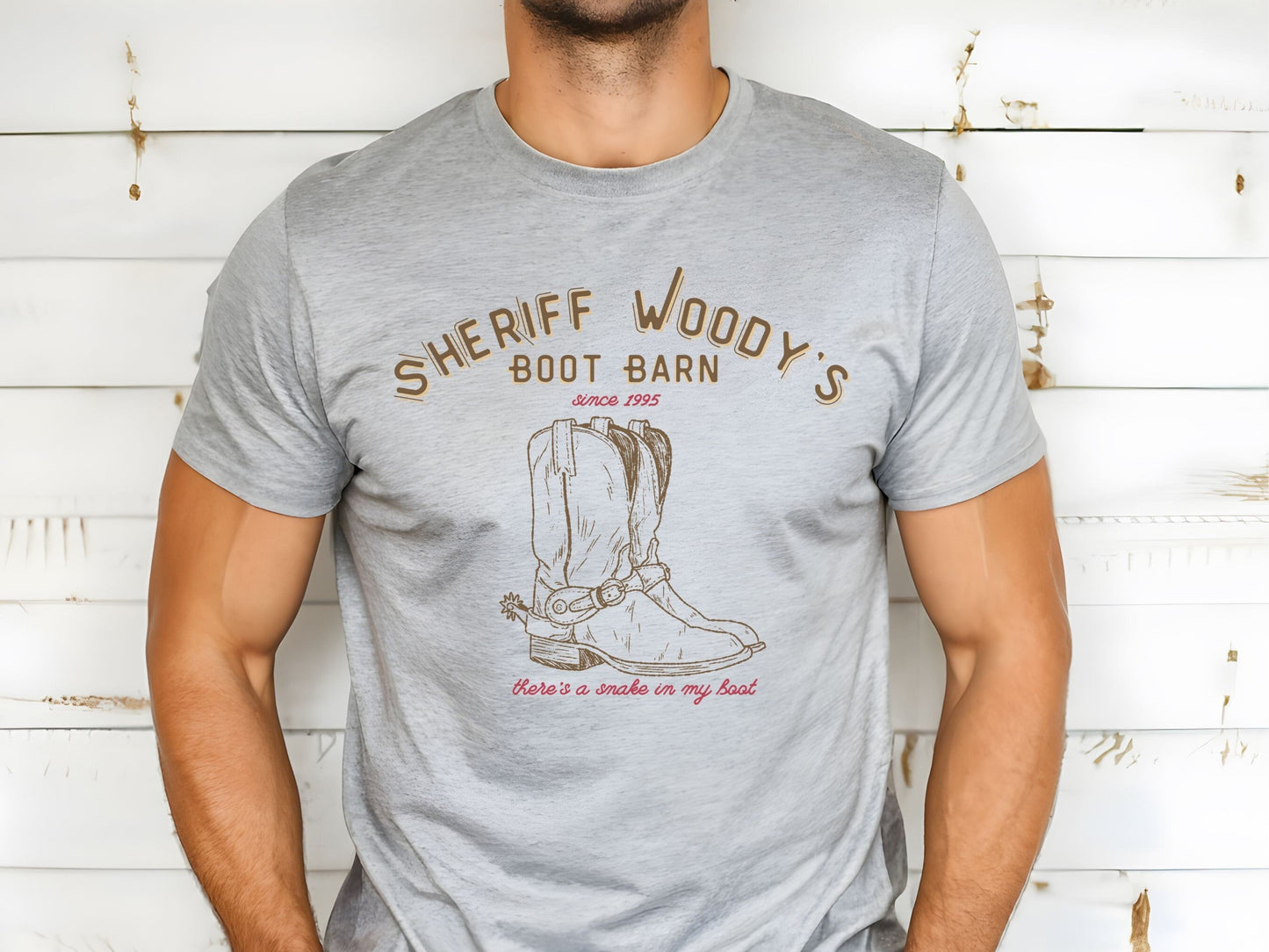 Sheriff Woody's Boot Barn Bella Canvas T-Shirt, Subtle Disney Family Shirt