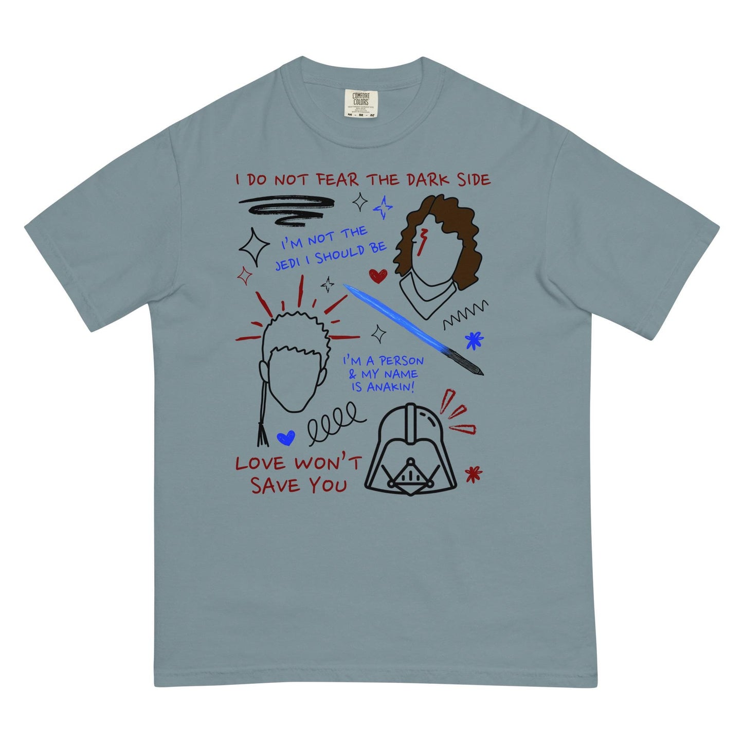 Anakin Skywalker Star Wars Comfort Colors Shirt: Trendy Sketch Tee