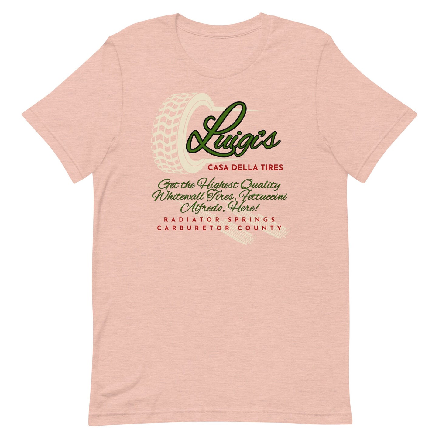 Luigi's Casa Della Tires Shirt, Subtle Disney Cars Bella Canvas Tee
