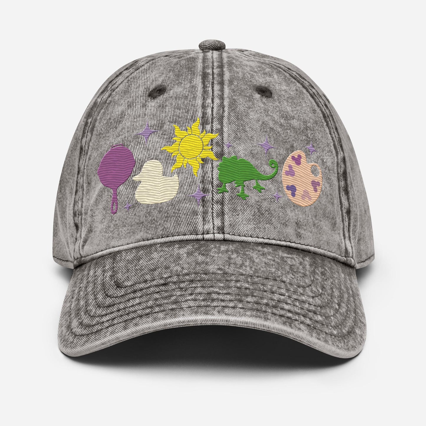 Disney Tangled Icon Hat, Embroidered Cotton Twill
