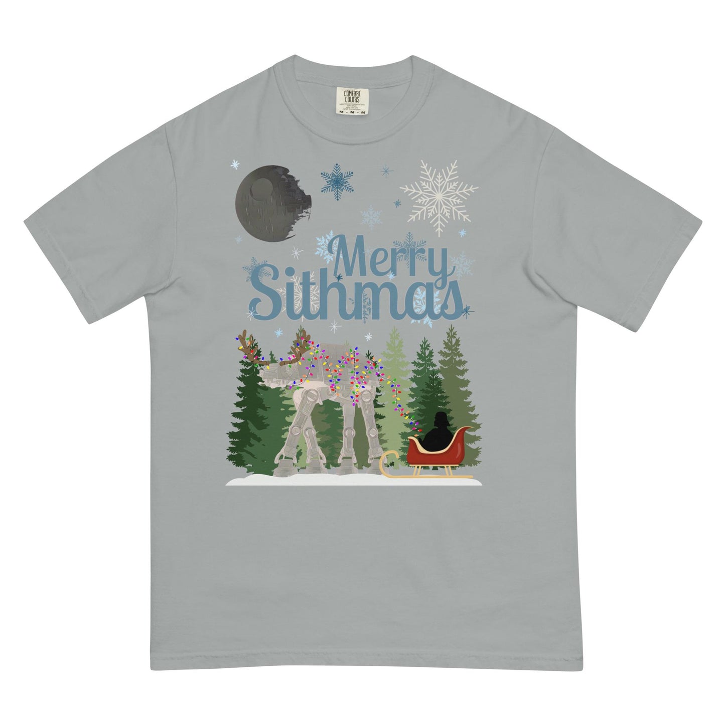 Merry Sithmas Star Wars Christmas T-Shirt - Comfort Colors Heavyweight Tee