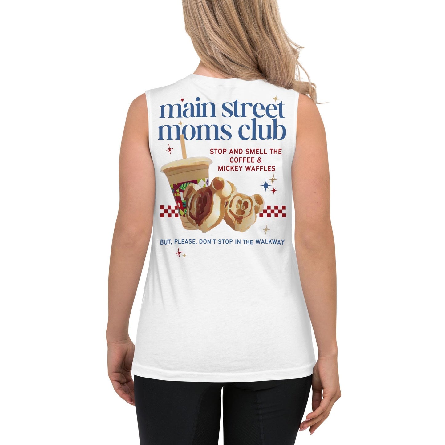 Main Street Moms Club™ Collection, Disney Mom Shirt, Bella Canvas Tank Top, Subtle Trendy Disney Mom Shirt, Joffrey's and Mickey Waffles