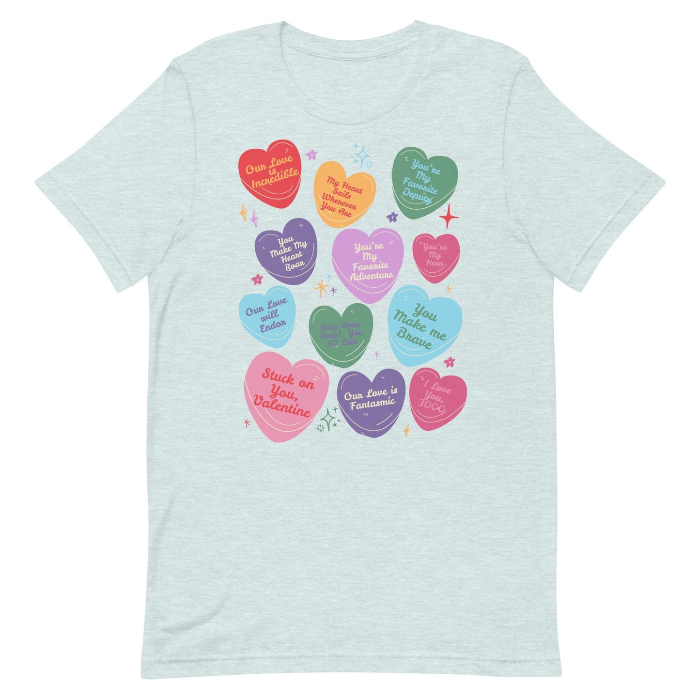Subtle Disney-Inspired Valentine’s Day Shirt | Disney Conversation Hearts | Trendy Bella Canvas Shirt for Women