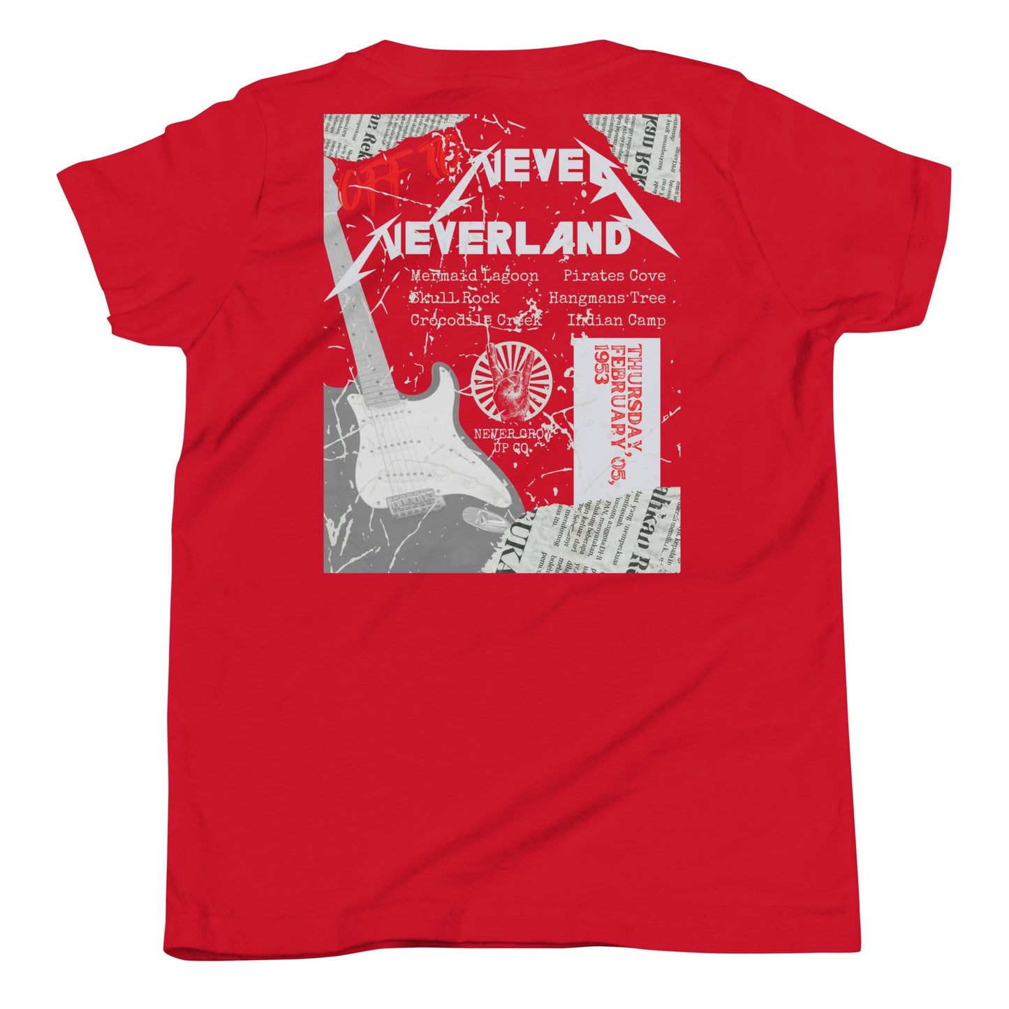 Peter Pan Rock Band Shirt | Comfort Colors Neverland Tee