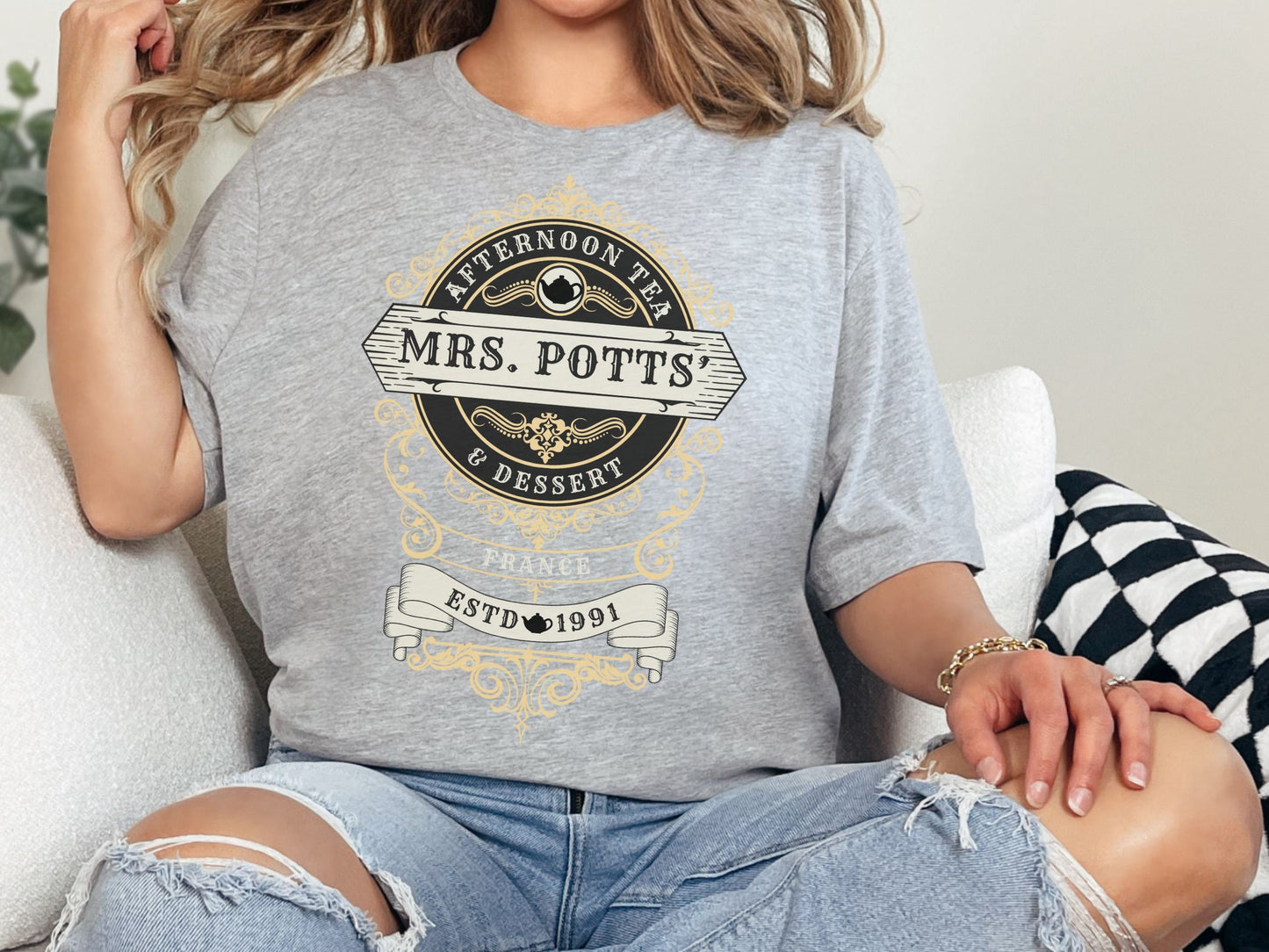 Mrs. Potts Tea Dessert Shirt, Subtle Disney Family Tee