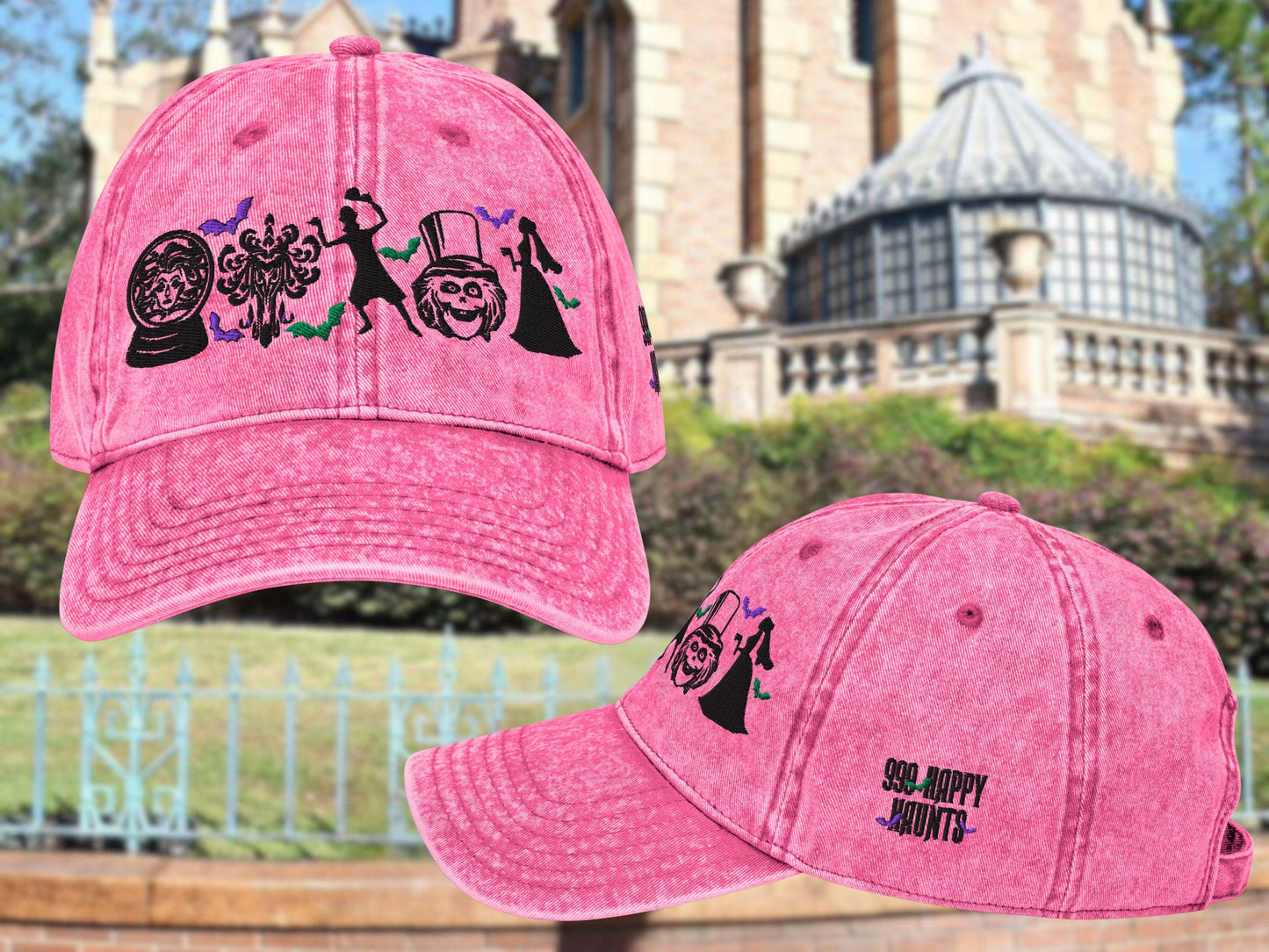 Haunted Mansion Icon Hat, 999 Happy Haunts, Disney Cotton Twill Dad Hat