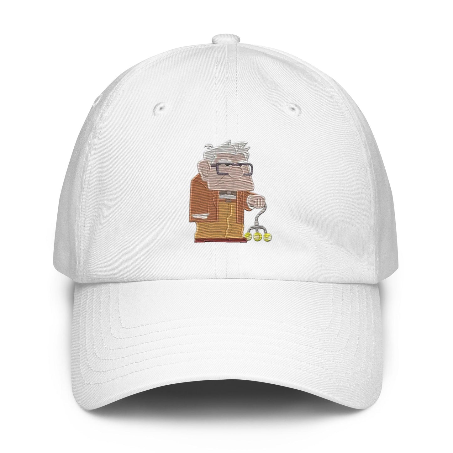 Disney UP Carl Embroidered Dad Hat, Under Armour Flexfit Twill Cap
