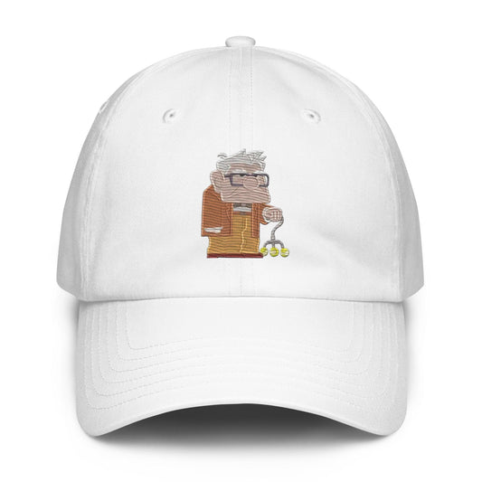 Disney UP Carl Embroidered Dad Hat, Under Armour Flexfit Twill Cap