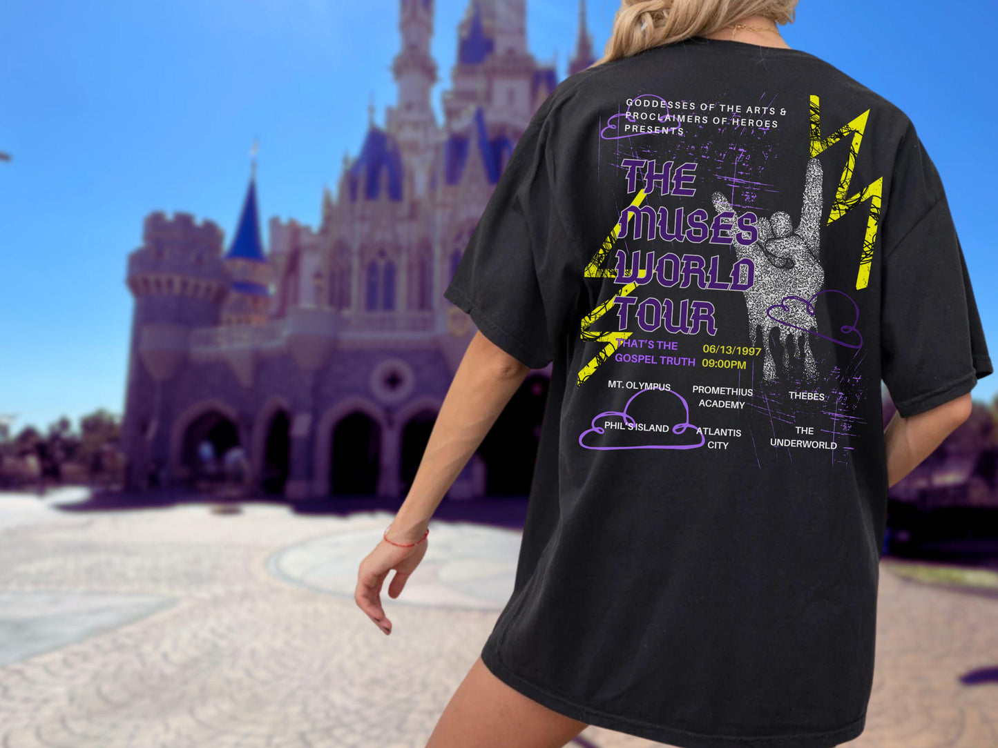 Disney Hercules Muses World Tour Comfort Colors Shirt