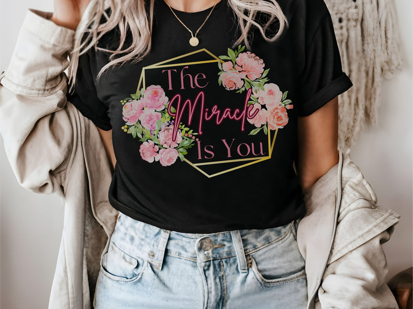 The Miracle Is You Disney Mom T-Shirt, Bella Canvas Tee