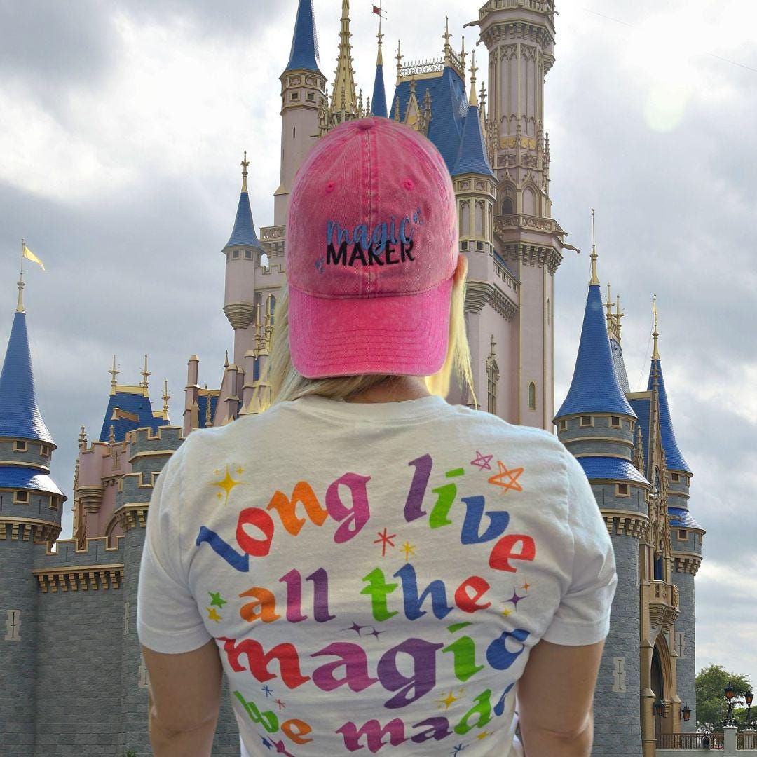 Magic Maker Disney Mom Hat, Vintage Cotton Twill Baseball Cap