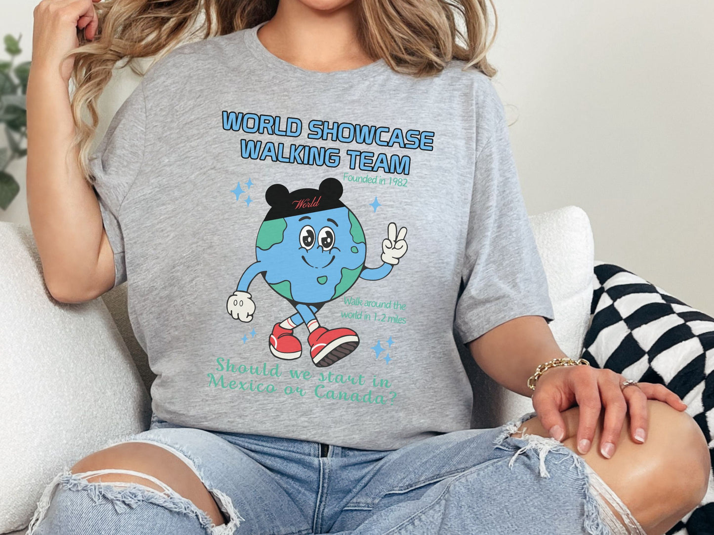 World Showcase Walking Team Shirt, Subtle Disney Tee