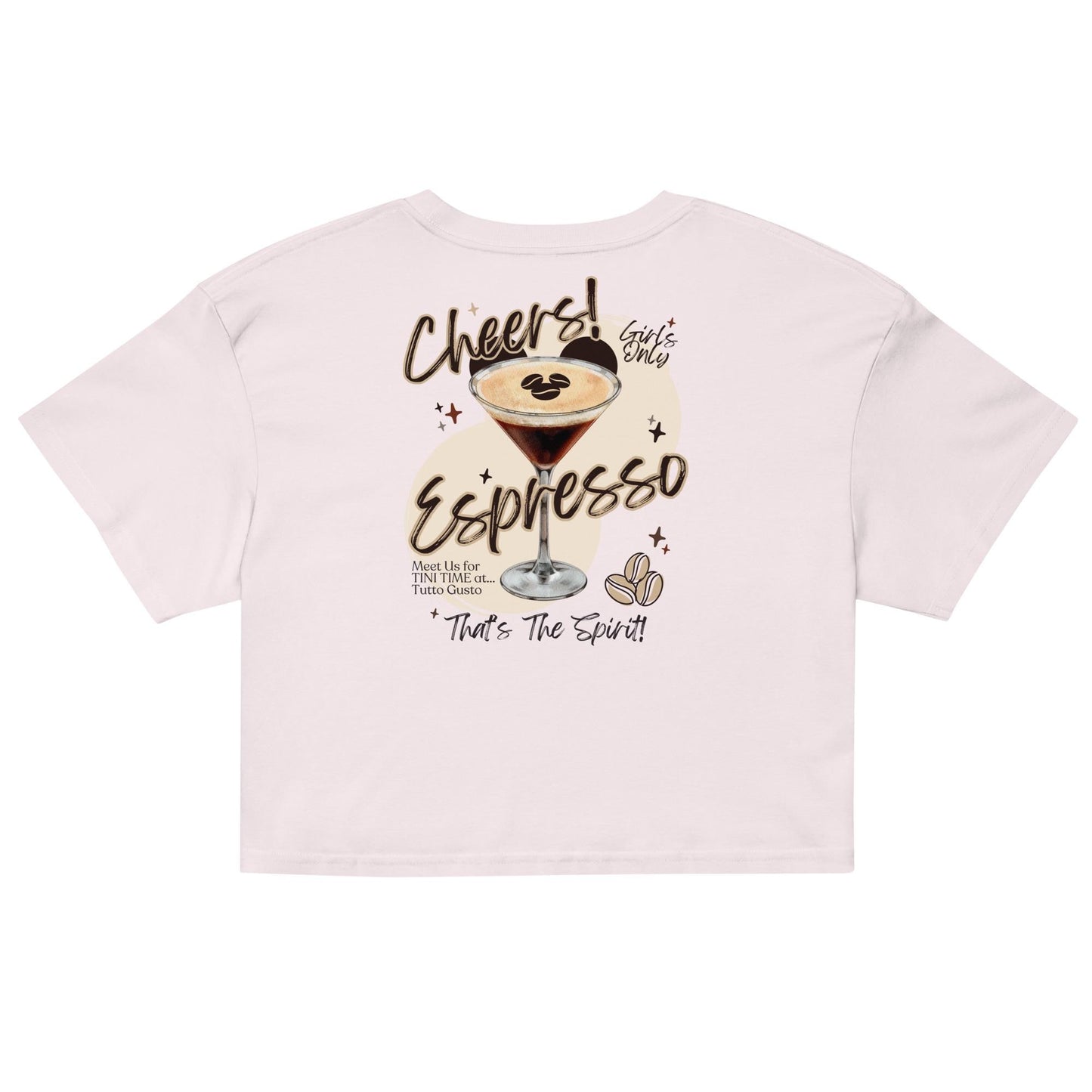 Espresso Martini Disney EPCOT Crop Top Shirt, Girls Trip