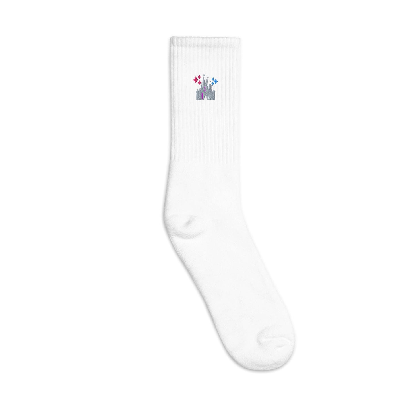 Disney Castle Embroidered Socks