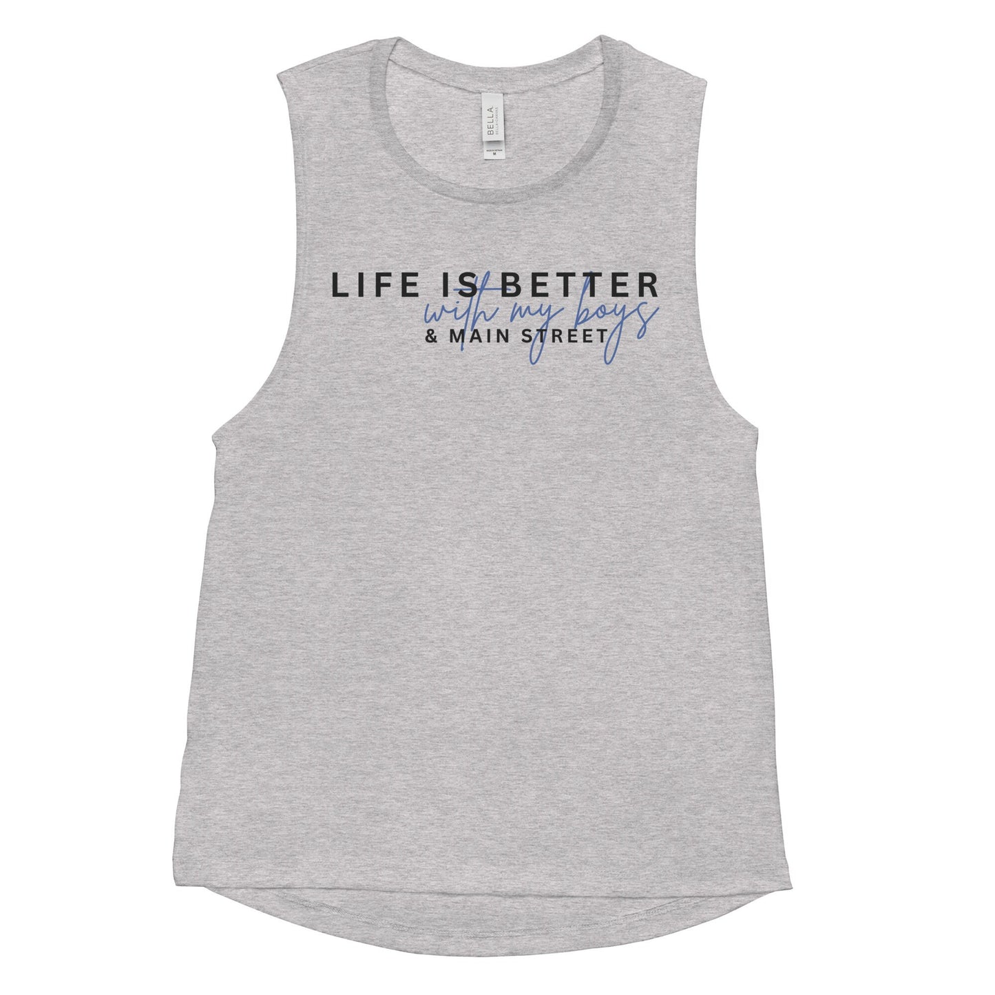 Disney Mom Bella Canvas Muscle Tank, Life is Better With My Boys Shirt