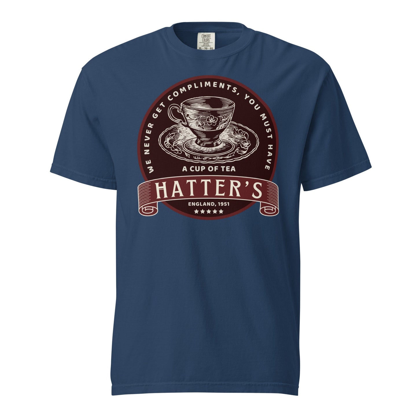 Hatter's Tea Shop Disney Tee, Comfort Colors Garment Dyed Heavyweight T-Shirt
