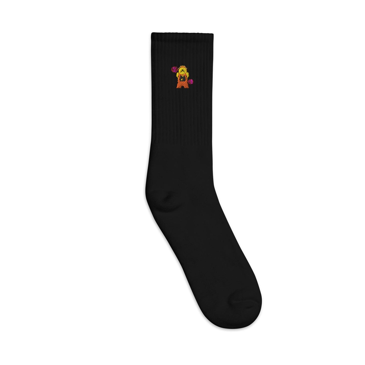 Cogsworth Embroidered Socks, Beauty and the Beast Disney Crew Socks