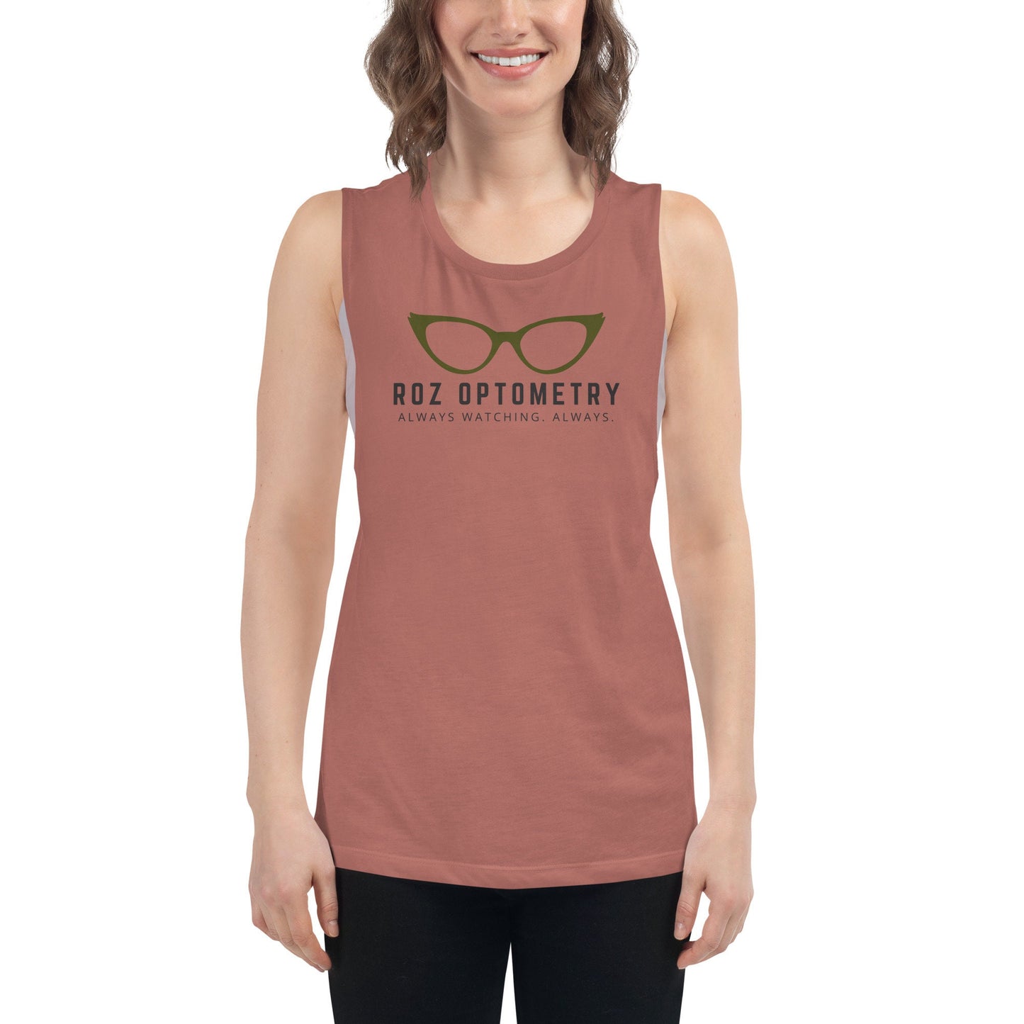 Roz Optometry Tank, Subtle Disney Pixar Shirt, Bella Canvas Muscle Tank