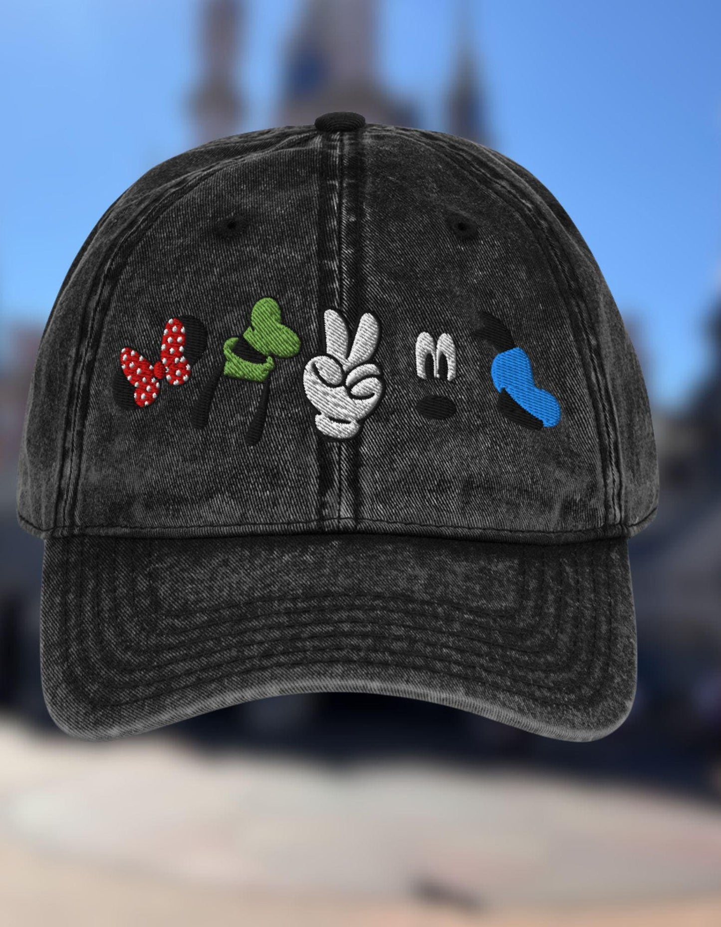 Fab 5 Icon Dad Hat: Vintage Disneyland Embroidered Cap