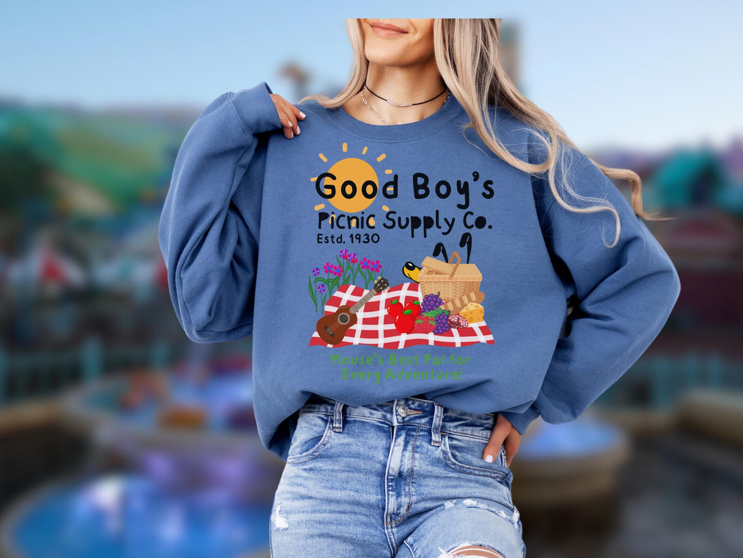 Pluto Inspired Disney Crewneck Sweatshirt, Good Boy's Picnic Co.