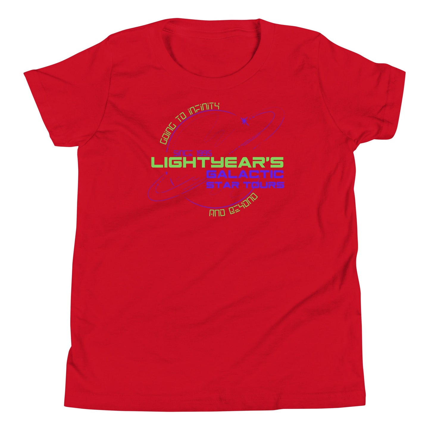 Lightyear Galactic Tours Youth T-Shirt, Subtle Disney Family Matching Bella Canvas