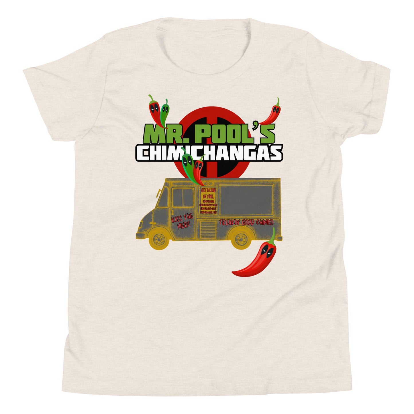 Mr. Pool's Chimis Deadpool Bella Canvas Youth T-Shirt