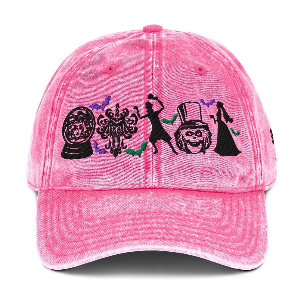 Haunted Mansion Icon Hat, 999 Happy Haunts, Disney Cotton Twill Dad Hat