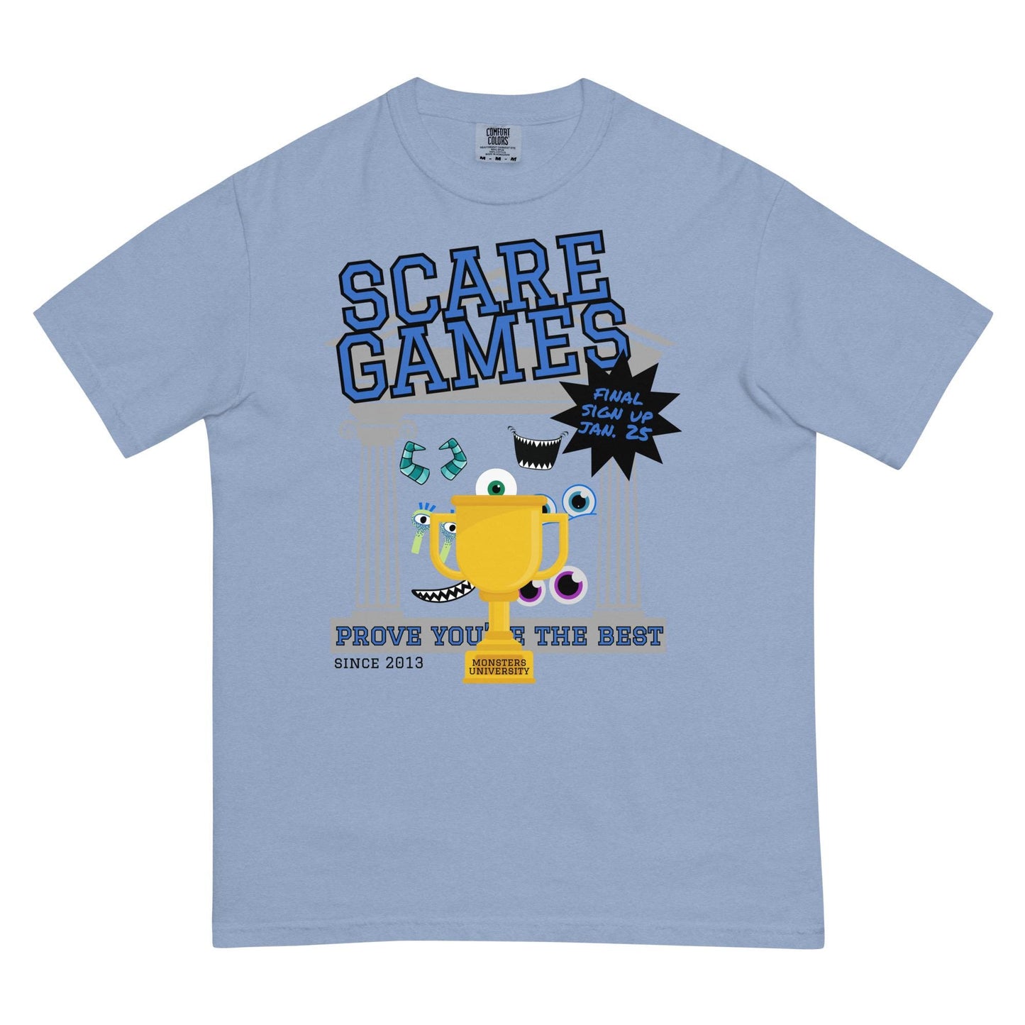 Monsters Inc Monsters University Scare Games Comfort Colors Shirt, Disney Dad Shirt, Subtle Disney Shirt