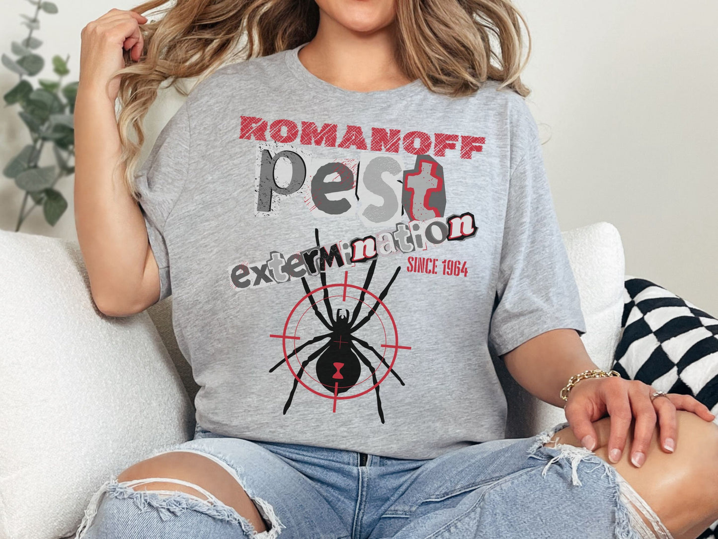 Black Widow Pest Extermination Bella Canvas T-Shirt, Disney Family Shirt