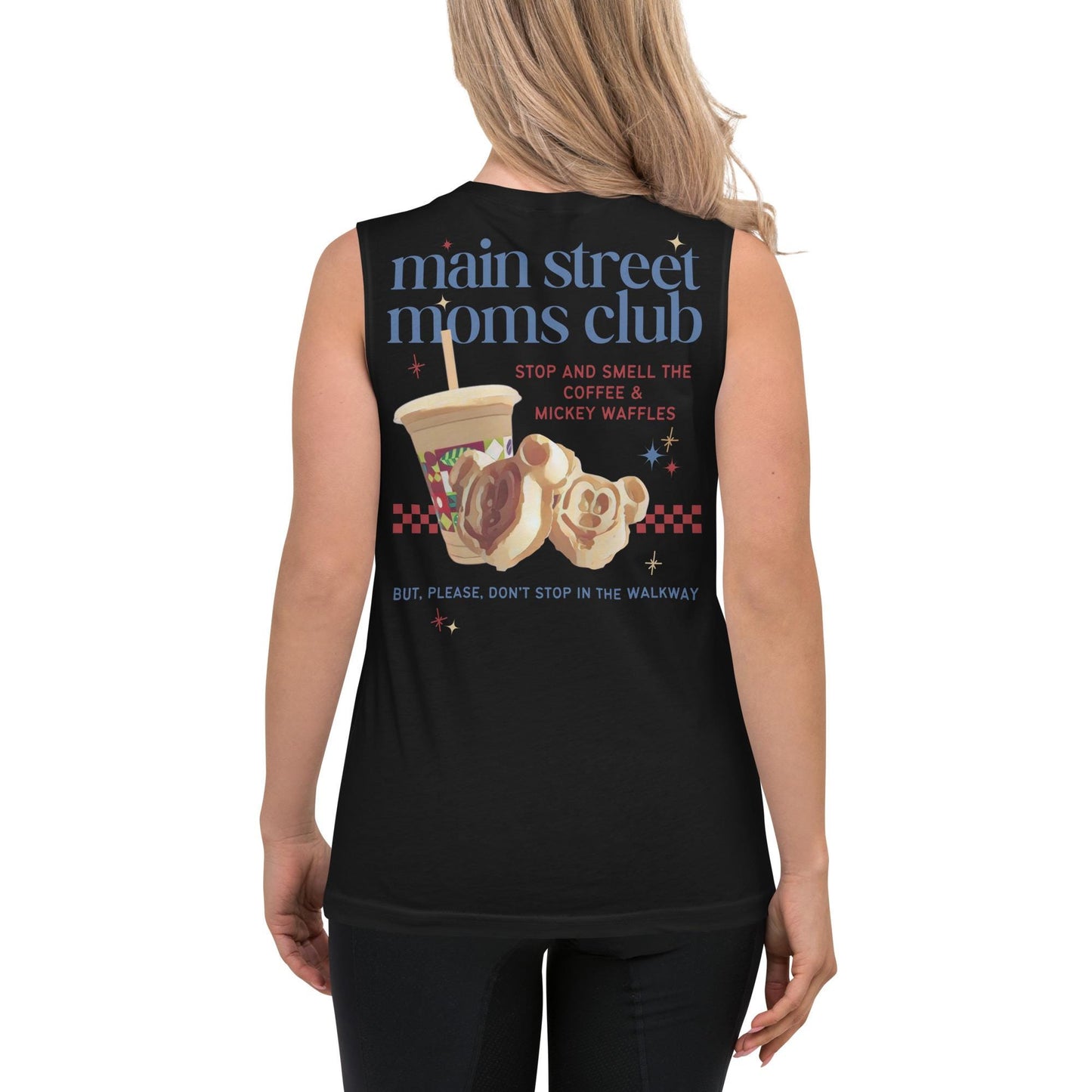 Main Street Moms Club™ Collection, Disney Mom Shirt, Bella Canvas Tank Top, Subtle Trendy Disney Mom Shirt, Joffrey's and Mickey Waffles