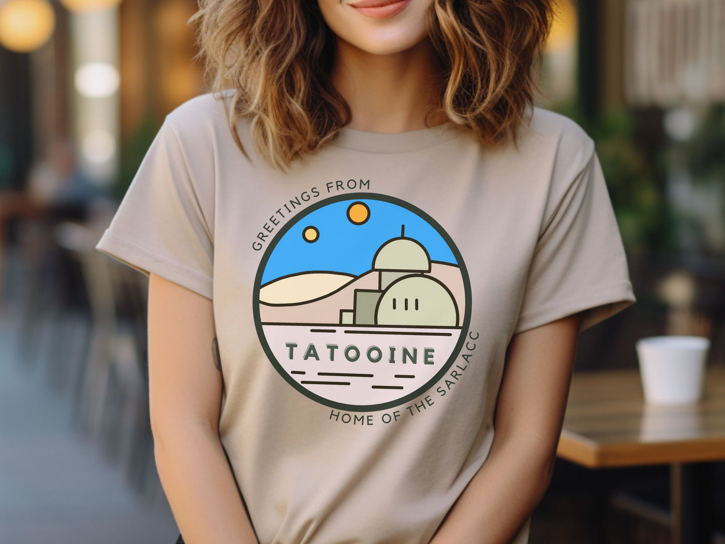 Greetings from Tatooine T-Shirt, Subtle Star Wars Disney Tee