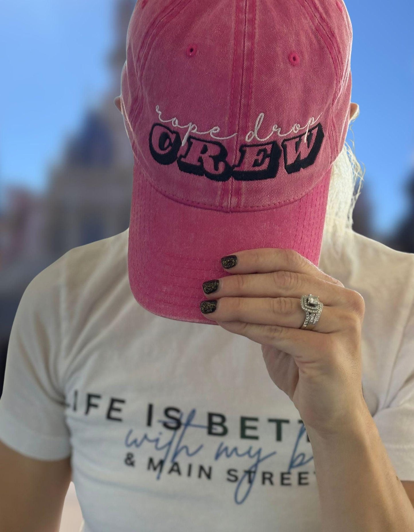 Rope Drop Crew Disney Hat, Vintage Cotton Twill Cap