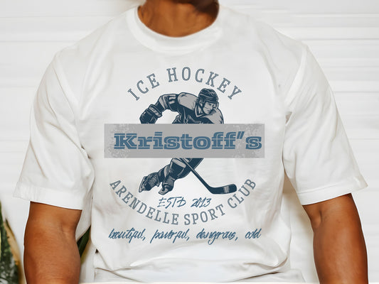 Kristoff's Ice Hockey Bella Canvas T-Shirt, Subtle Disney Shirt