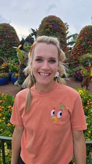Embroidered Orange Bird Disney Shirt, Comfort Colors Ring-Spun Cotton Tee