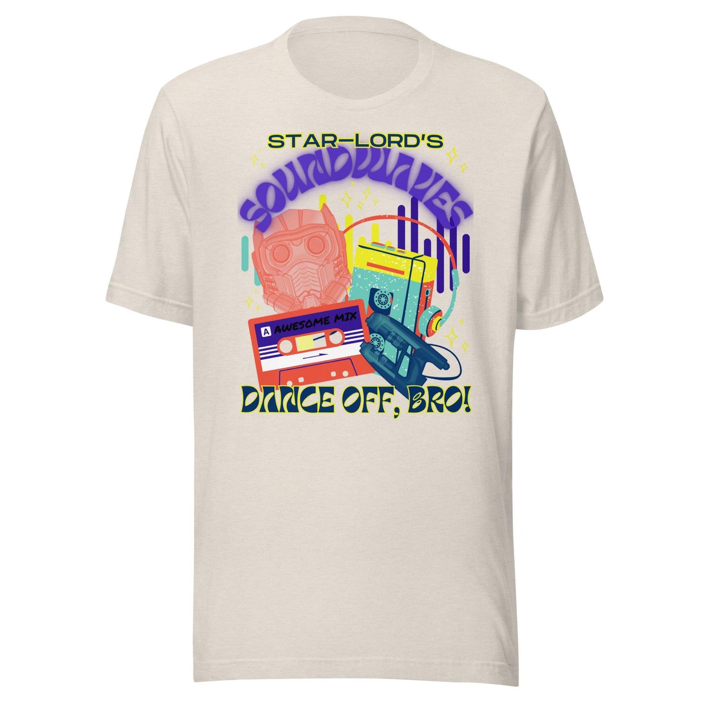 Star-Lord Soundwaves T-Shirt: Guardians of the Galaxy Bella Canvas Tee