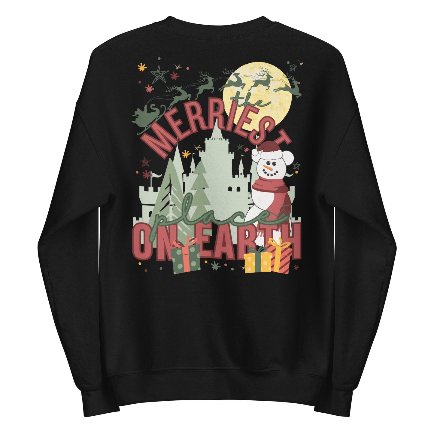 Disney Christmas Sweatshirt, "Merriest Place on Earth" Crewneck