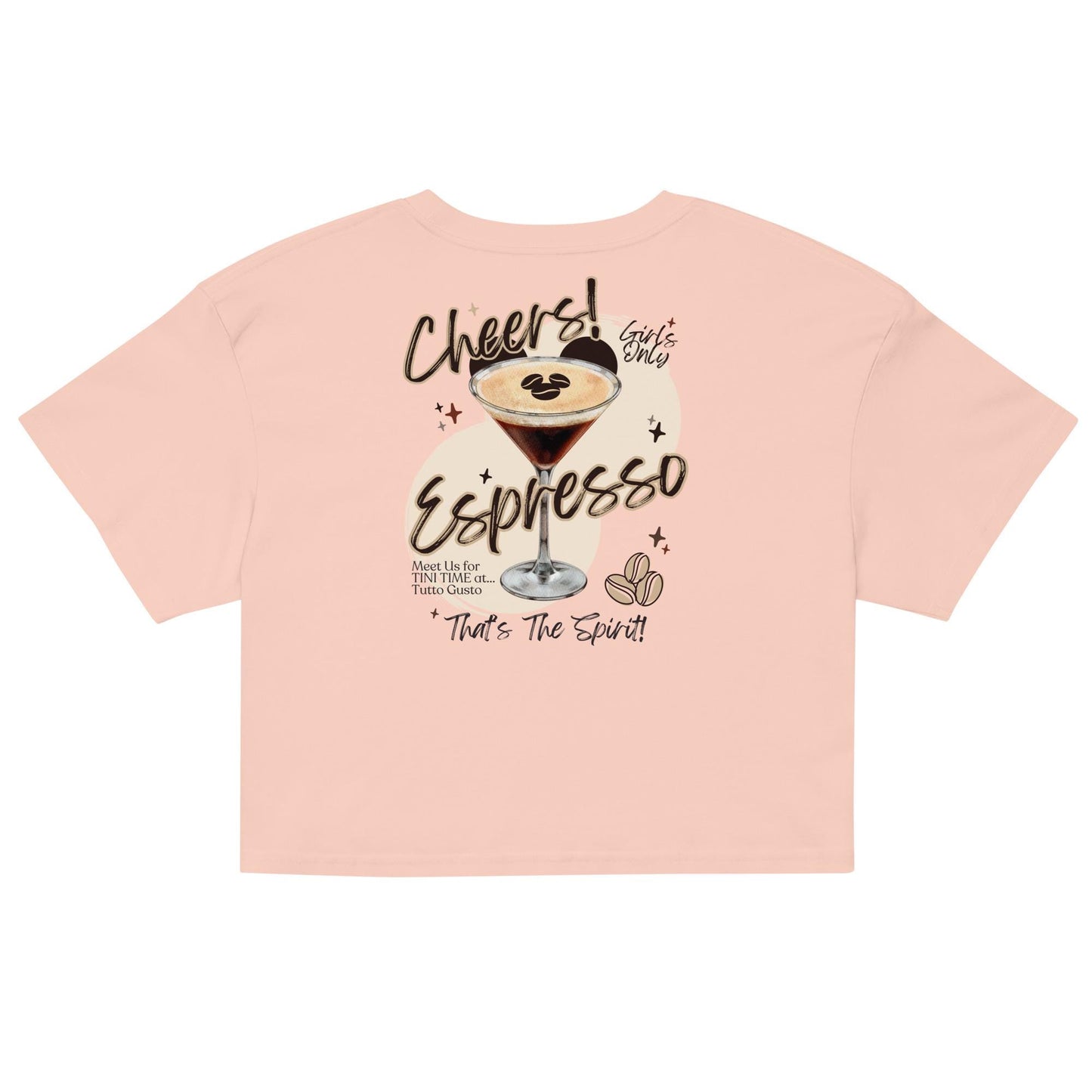 Espresso Martini Disney EPCOT Crop Top Shirt, Girls Trip