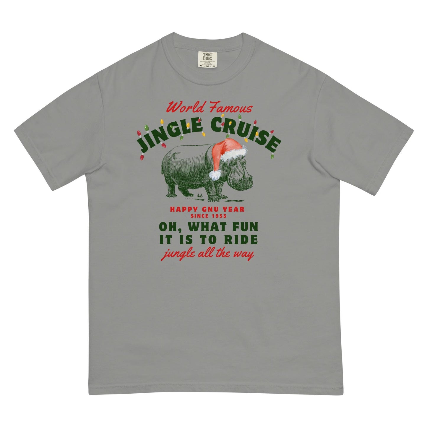 Jingle Cruise, Disney Christmas, Comfort Colors Garment Dyed Heavyweight T-Shirt, Family Shirts