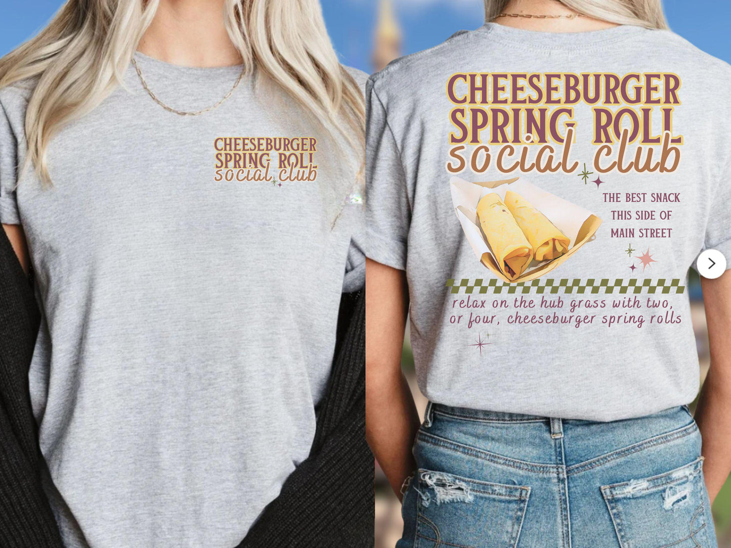 Cheeseburger Spring Roll Magic Kingdom Shirt, Disney Vacation Tee