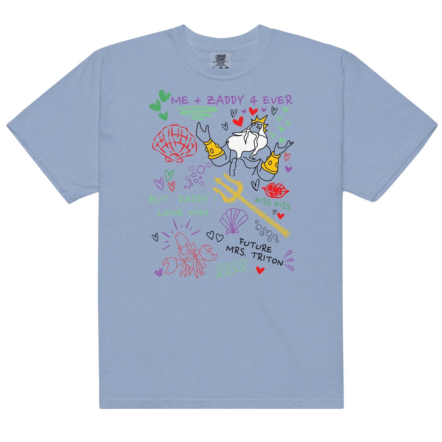 King Triton Zaddy Doodle Shirt: Little Mermaid Girls Trip Tee