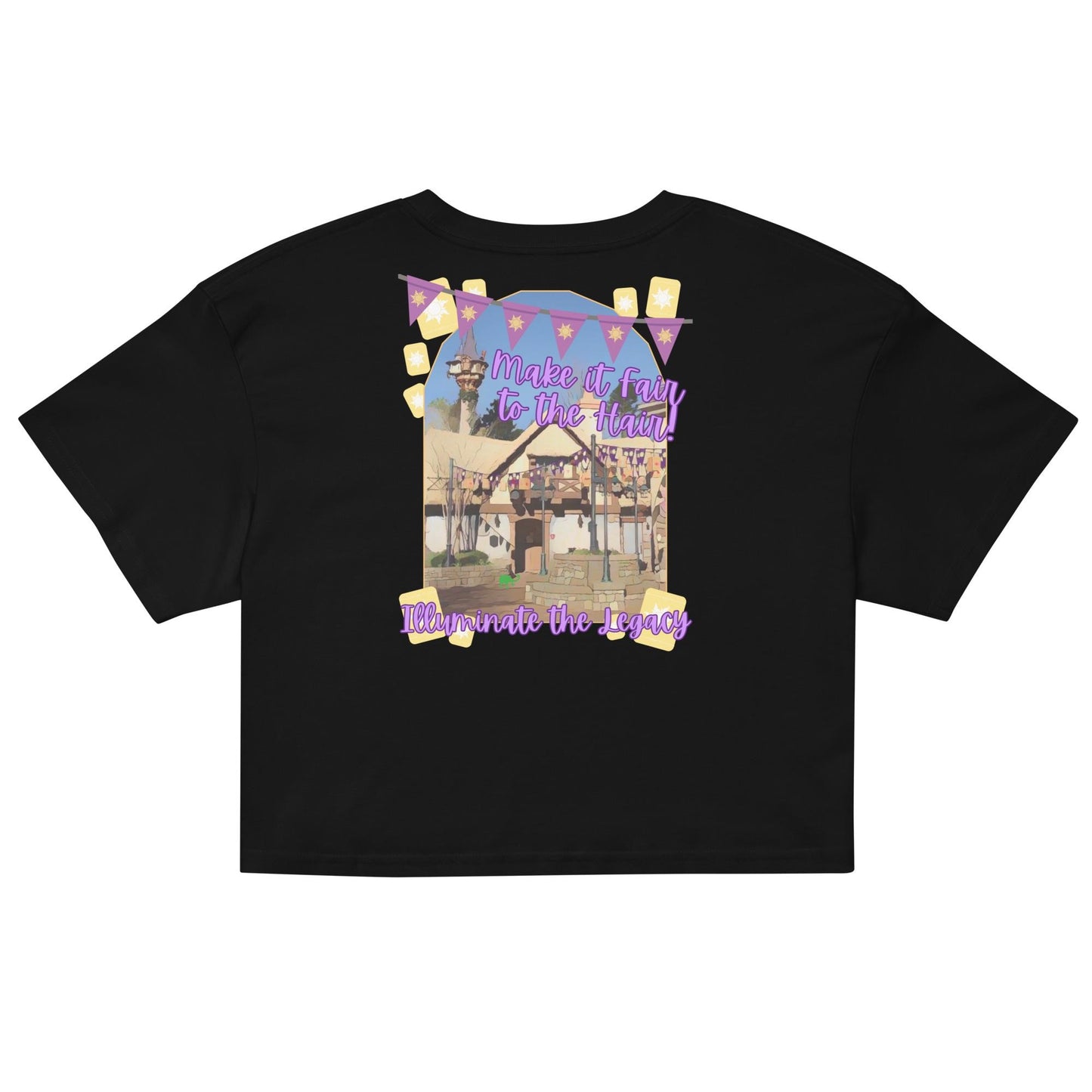 Disney Tangled Crop Top, Rapunzel Lanterns WDW Shirt
