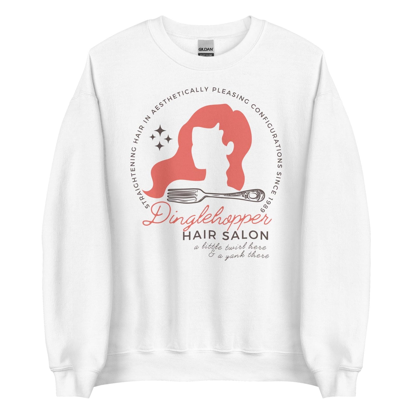 Little Mermaid Unisex Crewneck, Dinglehopper Hair Salon