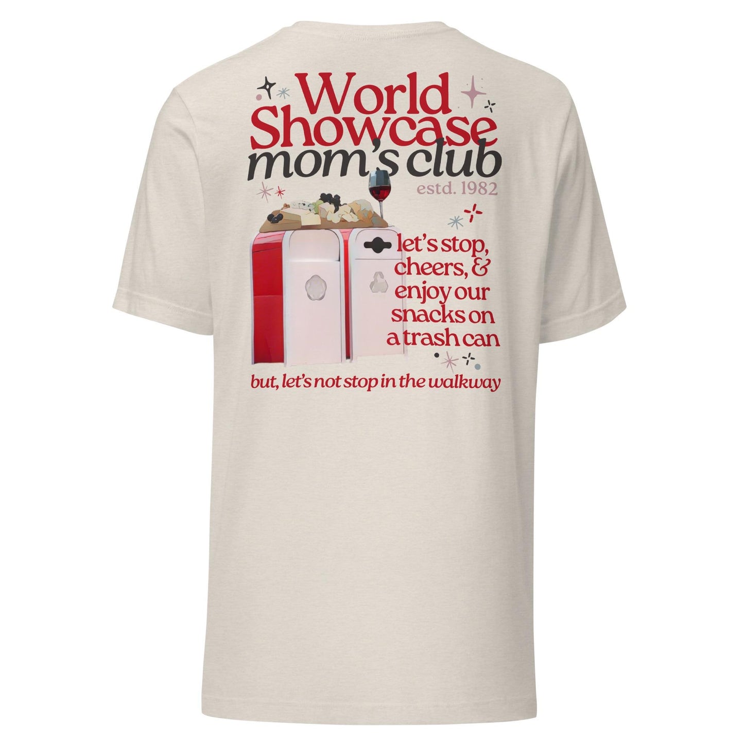 EPCOT Mom's Club Bella Canvas T-Shirt: World Showcase Design
