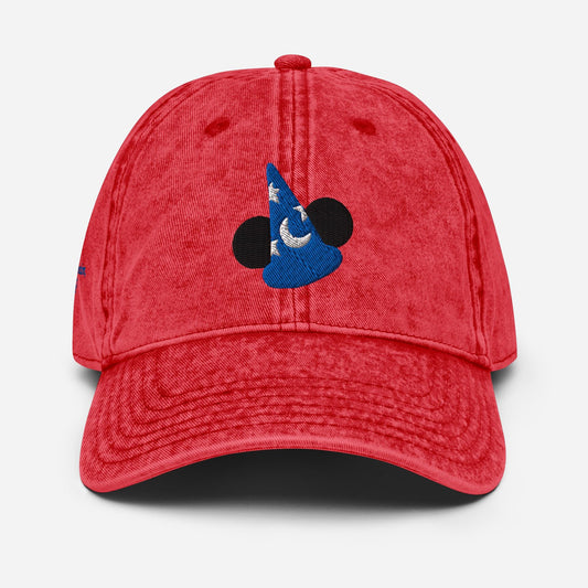 Subtle Sorcerer Mickey Hat, Fantasmic Hat, Vintage Cotton Twill Cap