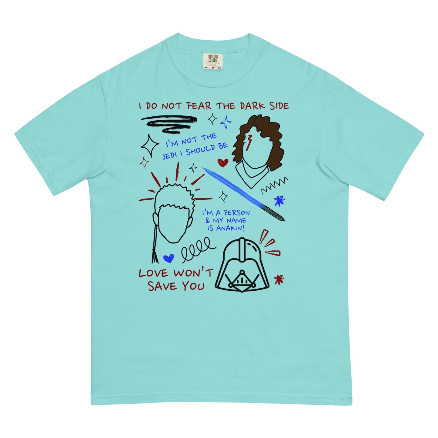 Anakin Skywalker Star Wars Comfort Colors Shirt: Trendy Sketch Tee