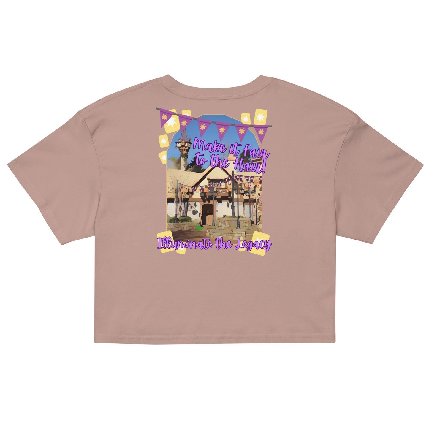 Disney Tangled Crop Top, Rapunzel Lanterns WDW Shirt