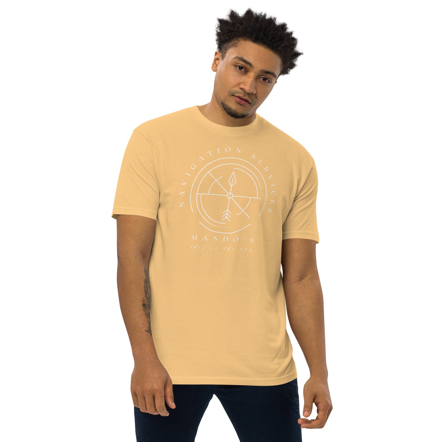 Mando's Navigation T-Shirt, Subtle Disney Dad Shirt, TALL Length