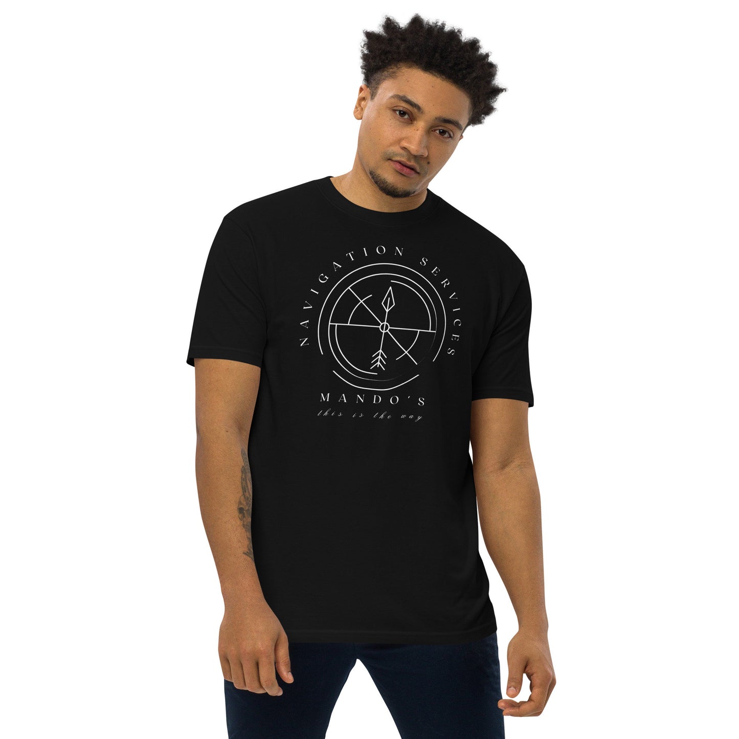 Mando's Navigation T-Shirt, Subtle Disney Dad Shirt, TALL Length