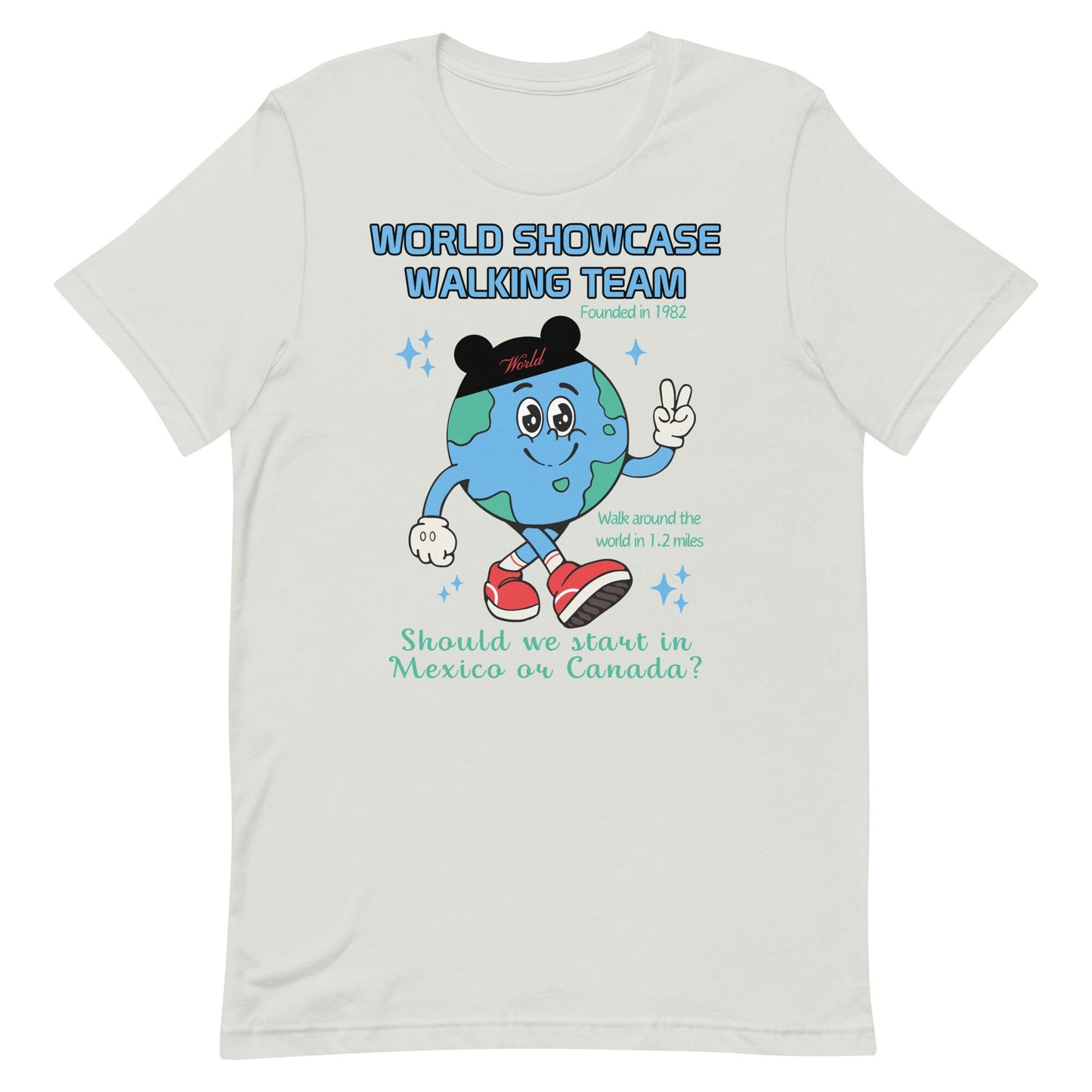 World Showcase Walking Team Shirt, Subtle Disney Tee
