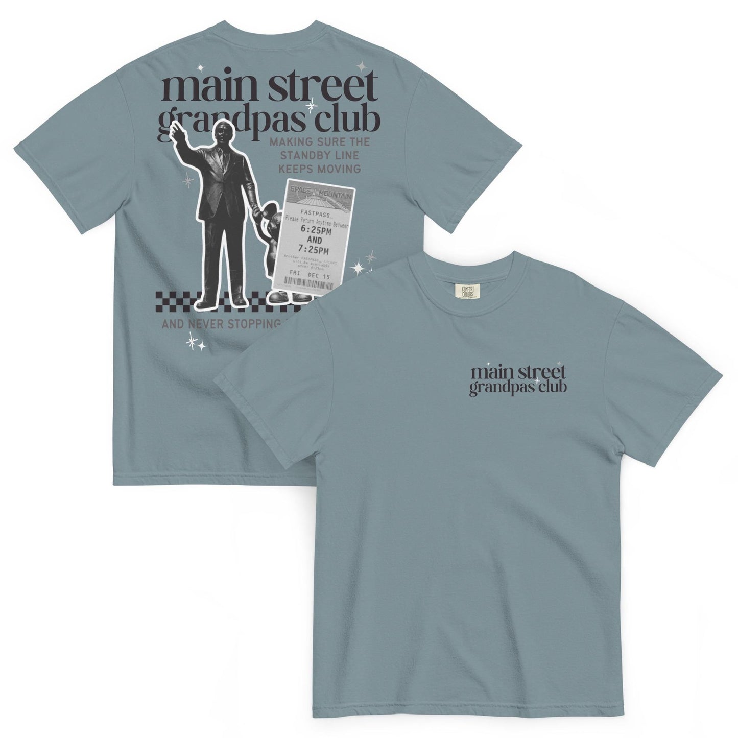 Disney Main Street Grandpas Club; Disney Grandpa Shirt